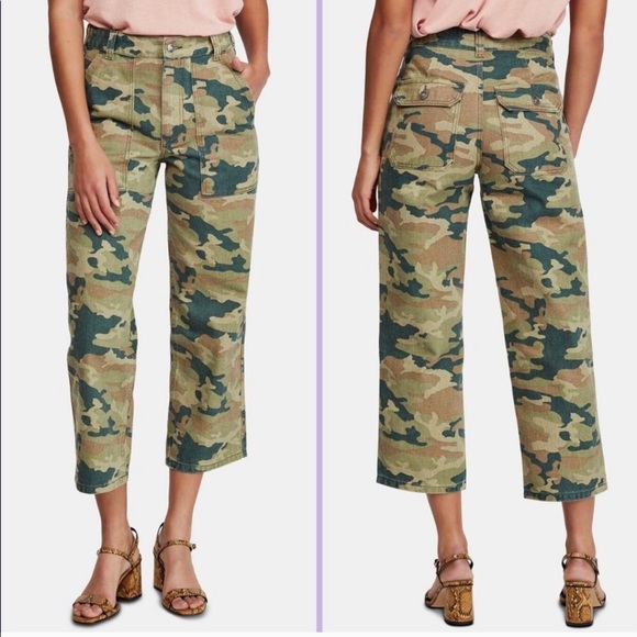 FP high-rise denim straight leg pants! - Picture 1 of 7